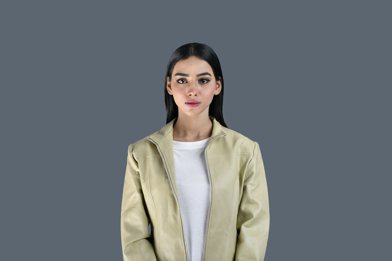 A composed look